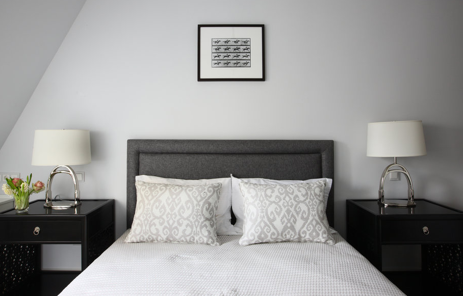 Черно белые спальни стиль и дизайн