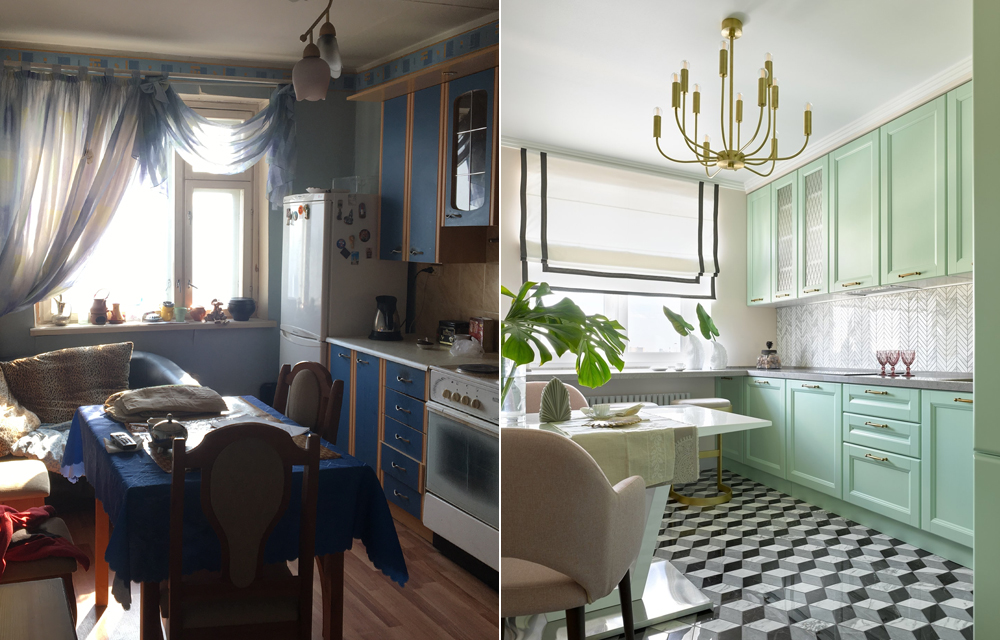 Как быстро освежить интерьер кухни: фото до и после